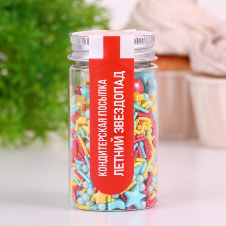 Confectionery Sprinking "Summer Starfall", 50 g-1