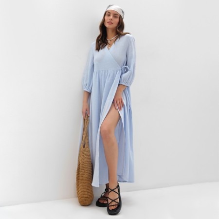 Women's dress Mist Summer Time, Midi, p. 48-50, blue-2