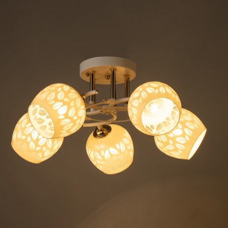 Causte "Fania" 5he27 40W white-gold 58x58x27 cm Bayerlux-2
