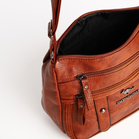 Love bag with lightning, brown color-4