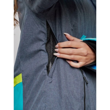 Ski jacket female winter, size 54, blue color-13