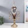 Interior metal souvenir, glass "Mosaic" gold 56.5x15x24 cm