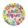 A set of paper plates "Happy Birthday" animals with gifts (6 pcs.), 18 cm