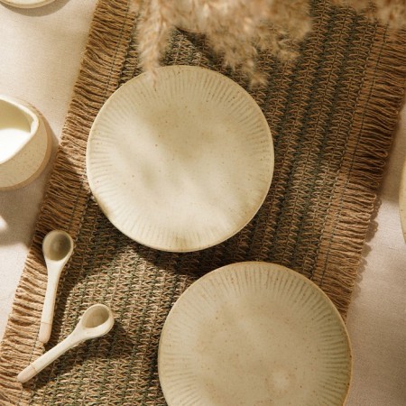 A set of ceramic sl home "vento", d = 28 cm, beige color-9