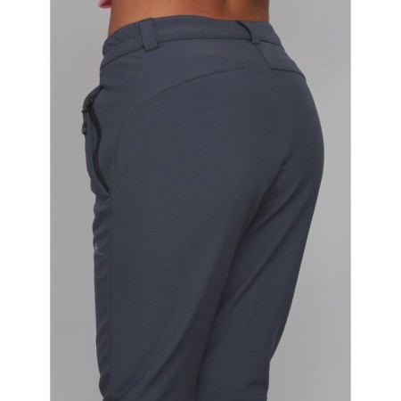 Sports female trousers, size 44, dark gray color-10