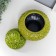 Souvenir Interior ceramics Casket "Scales" Green 29x22x22 cm