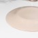 Glass plate "LIVS", D = 19.5 cm, beige color