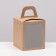 Folding box with a window, craft, 15 x 15 x 18 cm