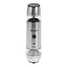 Electric mill Sakura SA-6671, automatic, metal, from battery, silver
