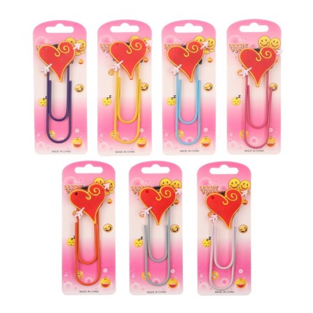 The bookmark is large, 11 cm, "heart", mix