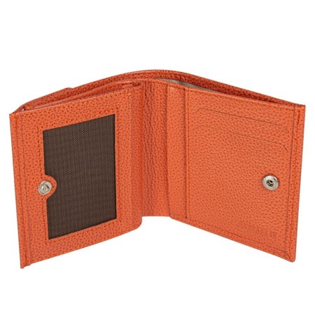 Wallet on the button, the map for maps (3)/coins/bill, coral color 10.2x9.5x3cm-1