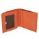 Wallet on the button, the map for maps (3)/coins/bill, coral color 10.2x9.5x3cm