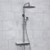 The shower system wasserkraft a113.116.101.ch thermo, tropical shower, thermostat, chrome