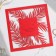 Wedding invitation: carved 16 x 16 cm, (color of Marsala)