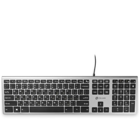 Keyboard Rick 890S Gray/Black USB Slim Multimedia (1784239)