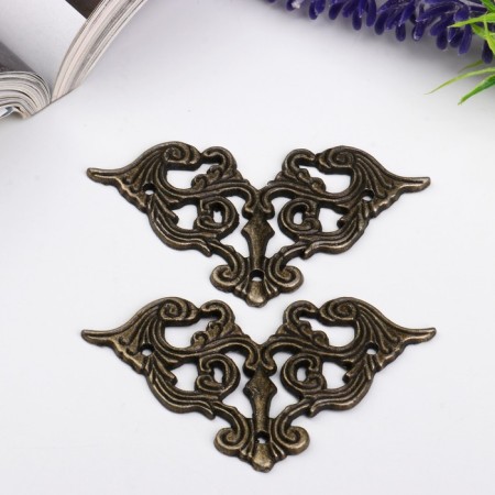 Metal corner "openwork" (set 2 pcs) 4.5x4.5 cm-2