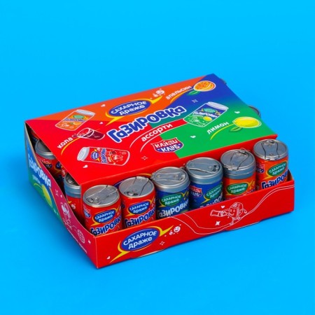 Dragee "soda" sugar in jars of assortment, 4 g-2