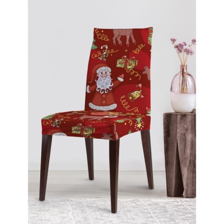Czech for a chair "Christmas collage", decorative, velor