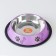 A bowl with a non -slip base color with a print, 475 ml, purple