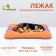 Animal mattress, bilateral, 87 x 70 cm, orange/lilac