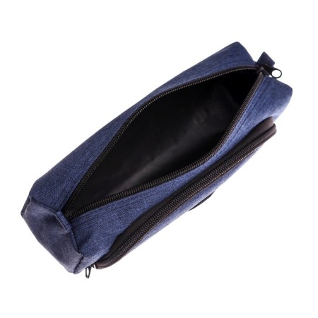 School Penal on the zipper "Jeans", 2 departments, mix-4