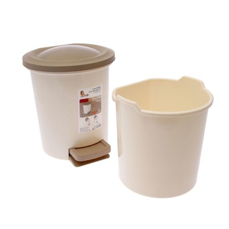 Garbage bucket with pedal, 6 l, color mix-5