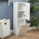 Bathroom cabinet for a bathroom with a basket, 30 x 34 x 113.4 cm