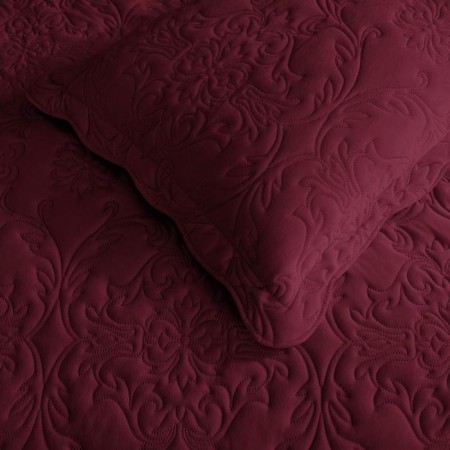 A set with a cover of "Amara", size 160x220 cm, 50x70 cm, burgundy color-1