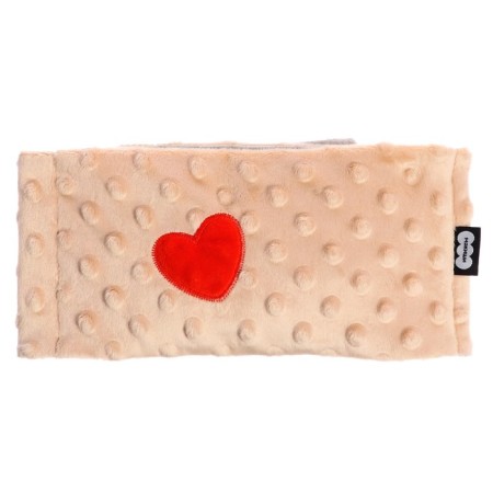 Developing toy toy Belt-grip “Mom's Love” with cherry bones, beige color
