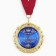 Medal on the postcard "Best Boss", Diam. 7 cm