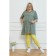 Female legins, size 56, light yellow color