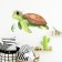Sticker Plastic Interior Color "Turtle in Flower Venochka" 40x60 cm