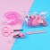 Manicure children's set "for baby", 4 subjects: scissors, knipser, saw, brush