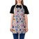 Apron kitchen with a photoprint "Tropical sketches", adjustable, size OS