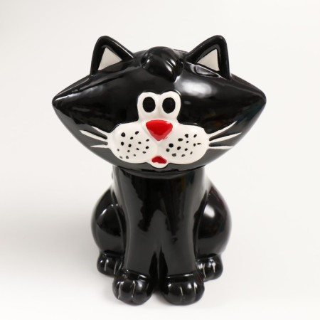 Piggy bank Ceramics "Black Cat" 13x11.5x16.5 cm-4
