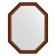 Mirror in the baguette frame, walnut 65 mm, 72x92 cm