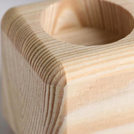 Square wooden candlestick "Square", array, 6 × 6 × 6 cm-2
