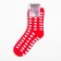Noski children's terry, red/white color, size 16