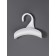 Hook d/bag 10*9*3.5 cm plastic white package OT