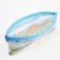 Cosmetic bag-penete on zipper, PVC, blue color
