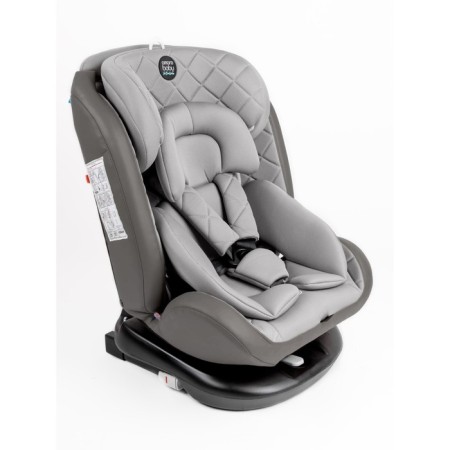 AMAROBABY BRILLANT, ISOFIX fastening, class D, group 0+/1/2/3 (0-36 kg), gray gray-9