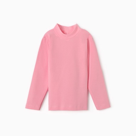 Turtleneck for girls, color is bright pink, height 98 cm