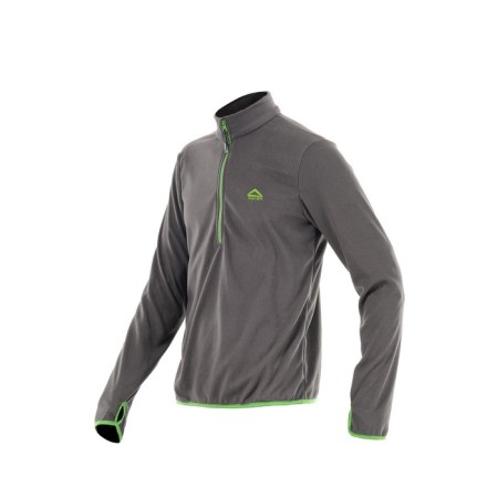 Payer Sweatshirt "Tahoe", fleece 150g, gray with green, rr 40-42 Height 170-176-9