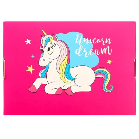 Gift box, folding, 21x15x5 cm, Minnie Mouse and unicorn-4