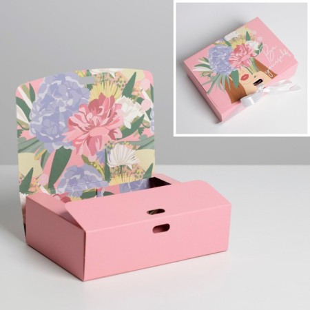 Bearbox Gift Bilateral folding, packaging, "Girl", 16.5 x 12.5 x 5 cm-1