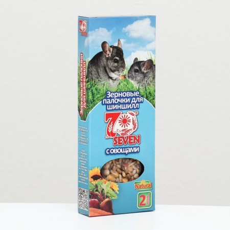 SEVEN SEEDS Special sticks for chinchillas, vegetables, 2 pcs, 100 g
