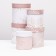 Set of round boxes 5 in 1 "leaves", 20 x 20 -14 x 14 cm