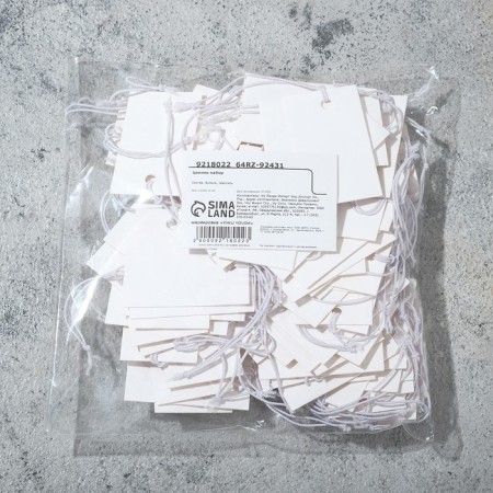 Price tag set 100 pcs., 2.3 × 3.7, white color-1