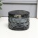 Bank for candles glass with a lid "Sot" gray 5x7x7 cm, mix