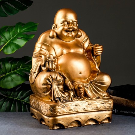Piggy bank "Hothey sitting large" bronze, 32x25x48cm